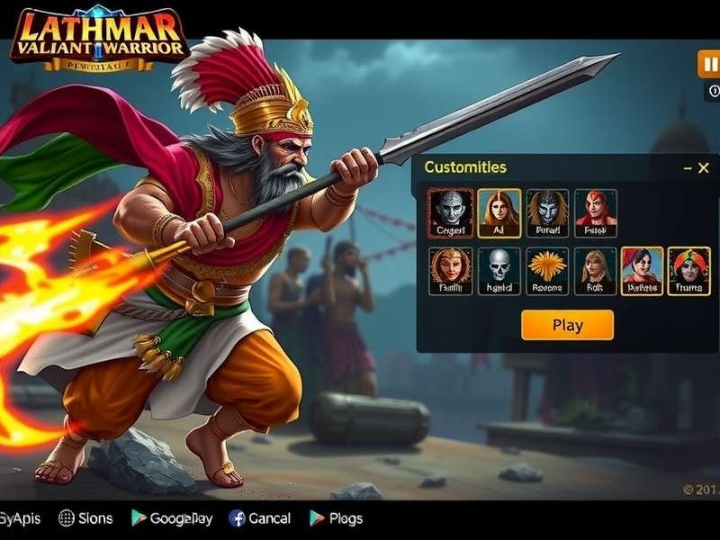 Lathmar Valiant Warrior character customization options